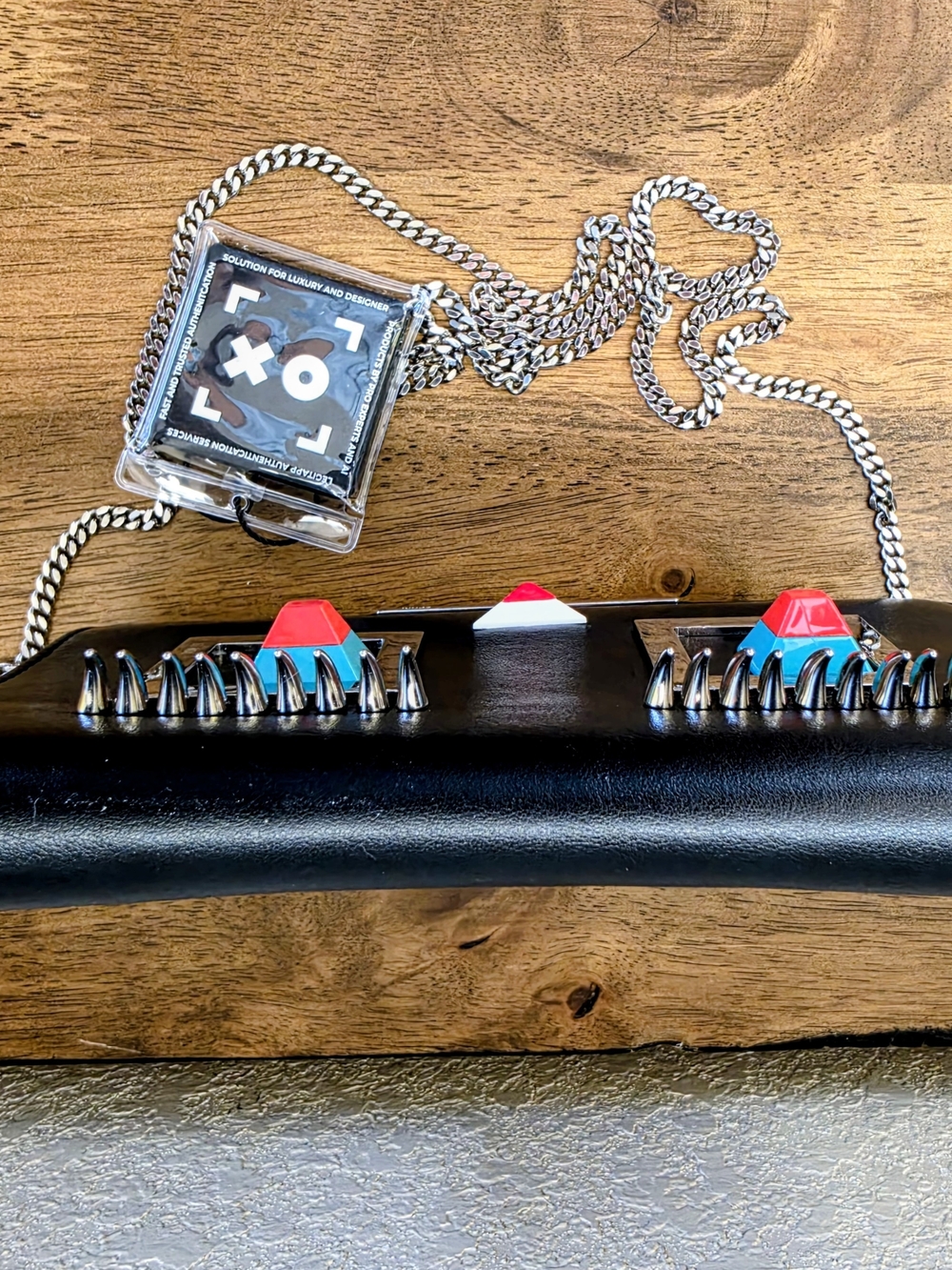 Fendi Black Leather Hypnoteyes Clutch Purse - Picture 4 of 16